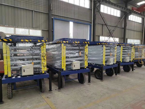 1T10液壓升降作業平（píng）台發往武漢